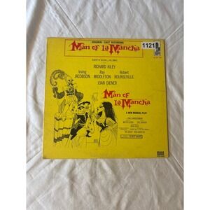 Kapp Man of La Mancha Vinyl LP Mono 12" Yellow Good Original Cast Recording 1121